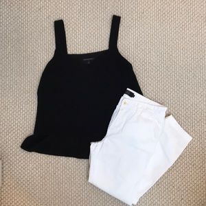 J.Crew classic white chino pant